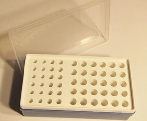 Kunststoff Rack Box Mikrozentrifugenröhrchen gemischte Größen (0,2 bis 2 ml) Gefrierschrank Aufbewahrung - Bild 1 von 1