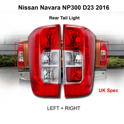 Pair Rear Right Left Back Light Lamp Fit Nissan Navara NP300 D23 Pickup 2016+ UK - Image 1 of 4