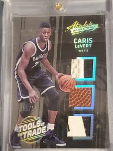 2016 Absolute Tools of the Trade Materials Trio Prime /10 Caris LeVert Rookie RC - Picture 1 of 9