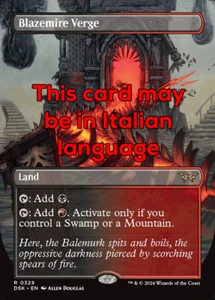 MTG BLAZEMIRE VERGE 329 EXC - CONFINE DELLA PIROPALUDE - DSK X IT - MAGIC - Picture 1 of 1