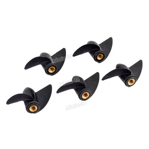 Rc Boat Left M4 Copper Thread Two Blades Prop Nylon Propeller For 4mm Boat Shaft - Picture 1 of 4