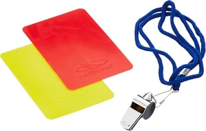 Pack de 2 tarjetas de fútbol americano Hudora más silbato - Imagen 1 de 3