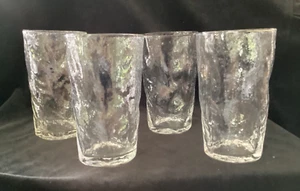Vintage Morgantown Glass #1962 - "Crinkle - clear" flat tumbler - 5" ht. - Picture 1 of 2