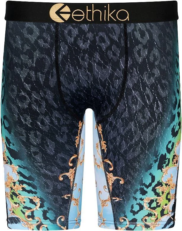 Ethika the Staple KING WEST Gold Baroque Scroll Leopard Long Boxers Men's NWT - Image 1 of 1