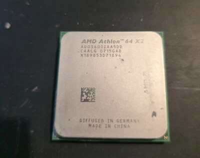 AMD ATHLON 64 X2 3600+ 1.90GHZ. DUALCORE SOKET AM2.. ADO3600IAA5DD - Immagine 1 di 4