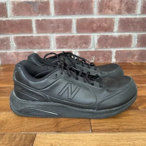 New Balance 928 MW928BK Walking Shoe Roll Bar Sneakers Men's Sz 8 Black Clean - Picture 1 of 10