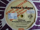 *Sheena Easton "Telefone / Wish You Were Here Tonight"  7" Vinyl Record 45Rpm