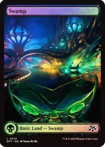 Swamp #274 Foil Full Art Aetherdrift NM MTG - Picture 1 of 1