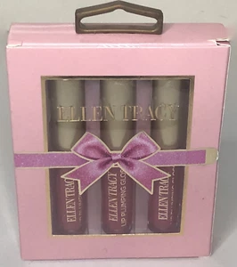 Ellen Tracy Lip Plumping Hydrating Lip Gloss Trio 0.1 fl.3 ml (each) - Picture 1 of 3