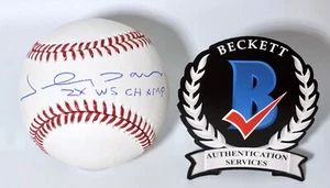 JOHNNY DAMON "2x WS CHAMP" Red Sox Yankees Signed MLB BASEBALL Beckett COA W789 - Picture 1 of 2