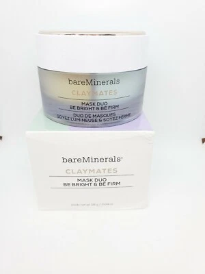 Новая в коробке маска BareMinerals Claymates Mask Duo Be Bright and Be Firm 2,04 унции - Изображение 1 из 2