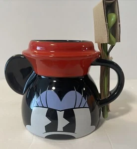 Taza Disney Minnie Mouse con cuchara de gres 17 oz hecha en Tailandia - Imagen 1 de 4