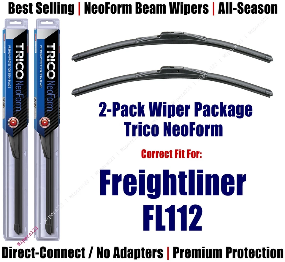 2pk Super-Premium NeoForm Wipers fit 1996-2003 Freightliner FL112 16240x2 Foto 1 de 1