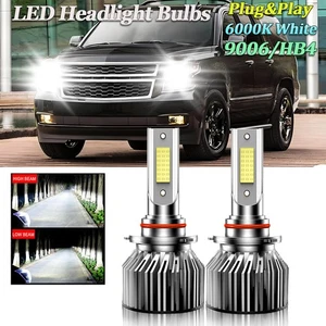 9006/HB4 LED Headlight For Chevrolet Tahoe 1995-2005 2006 Low Beam Bulbs 6000K - Picture 1 of 10