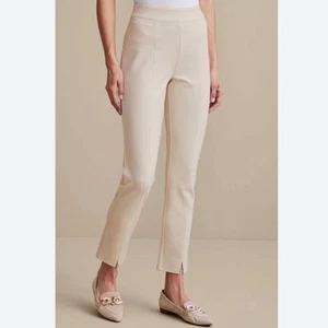Soft Essential Women'a Ponte Slim Ankle Pants Petite Size S - Picture 1 of 8