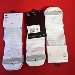 3 Paar Nike Spark gepolsterte unsichtbare Laufsocken weiß Gr. 10-11,5 CU7201-100 1 - Bild 1 von 4