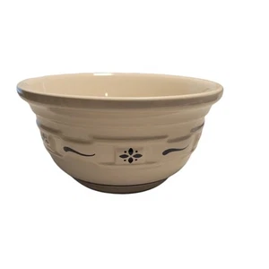 6" LONGABERGER Pottery Woven Traditions Nesting MIXING BOWL CLASSIC BLUE - Picture 1 of 4