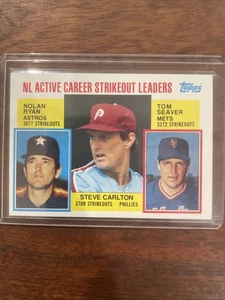 1984 Topps - Career Leaders Nolan Ryan, Steve Carlton, Tom Seaver #707 - Bild 1 von 2