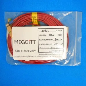 Meggitt Endevco 3090C-240, 240" 500˚F Cap. 633 pF Low Noise Coaxial Cable Assemb - Picture 1 of 3