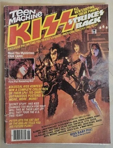 Teen Machine KISS STRIKES BACK Magazine 1981 Eric Carr, KISS - Picture 1 of 17
