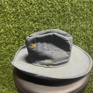Sombrero de Vaca Denim Vintage Hecho en Unión Talla XL - Imagen 1 de 8