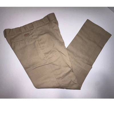 Pantalones de Trabajo Dickies 874 Original Fit Flex Sarga Caqui Hombres Talla 34x34 Foto 1 de 4