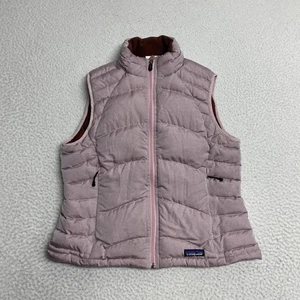 Chaleco Patagonia Mujer Medio Rosa Abajo Abombado Cremallera Bolsillos Abrigo Exterior - Imagen 1 de 8