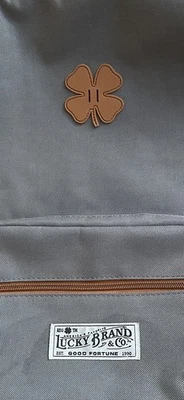 Lucky Brand Bookbag - Grey and Faux Leather  - Image 1 of 4