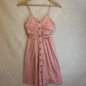 Drimmaks abito donna a pois piccolo prendisole cottagecore rosa donna flirty - Foto 1 di 9