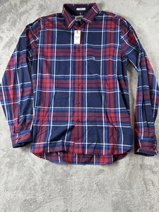 Express Mens NWT!!  Button Down Shirt Fitted M Slim Plaid Preppy Classic NEW - Picture 1 of 5