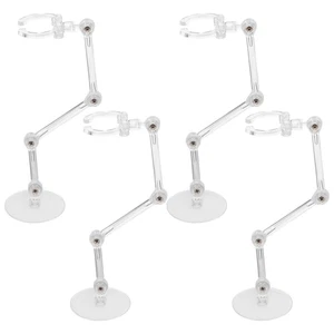 4 Pcs Action Figure Stand Toy Base Adjustable Rack Display Holder - Picture 1 of 12
