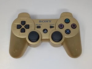 Sony PlayStation 3 PS3 Gold Dualshock 3 OEM Wireless Controller CECHZC2U TESTED - Picture 1 of 3