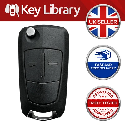 Vauxhall 2 Button Remote Key Fob Shell Case For Astra Corsa Zafira Vectra Meriva - Image 1 of 4