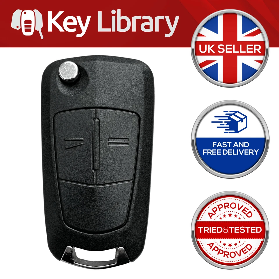 Fits VAUXHALL OPEL 2 Button Remote Key Fob MERIVA CORSA ASTRA ZAFIRA Hu100 962