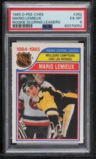 1985-86 O-Pee-Chee Mario Lemieux #262 PSA 6 Rookie RC HOF