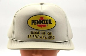 Vintage Wayne Oil Co. Inc. Pennzoil Ft Recovery Ohio grau Snapback Truckermütze - Bild 1 von 5