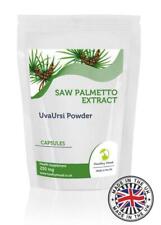 Saw Palmetto 250mg & Uva Ursi Veg Extract 180 Capsules Pills Supplements