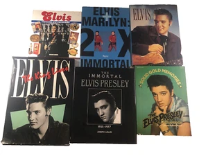 Elvis Book Lot of 6 H/C Softcover Books, Coffee Table, Photos, Memories,Album - Picture 1 of 22