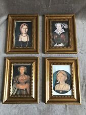 FOUR Vintage Ornate Picture Frames - Gold DECORATIVE Henry 8th Wives!!