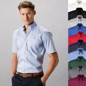 Camisa de hombre manga corta ocio clásica talla grande 36-58/59 S-7XL (B109) - Imagen 1 de 13