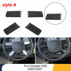 Steering Wheel Accent Trim Decor For Chrysler 300 2005-007 W/O Navi Carbon Fiber