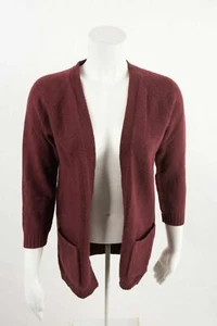 NEW Zara Girls Long Cardigan Sweater Sz 13 14  164 CM Burgundy Maroon #4344 READ - Picture 1 of 7