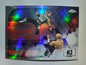 2020 Topps Chrome WWE Image Variations REFRACTOR - #IV-1 AJ STYLES - Picture 1 of 2