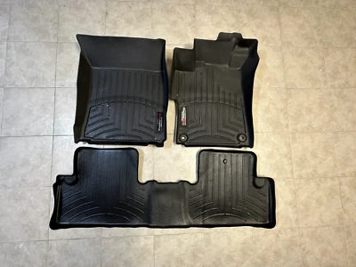 Tapetes WeatherTech forro de assoalho para Honda Civic Coupe - 2014-2015 - Preto - Imagem 1 de 4