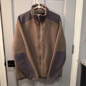 EMS Eastern Mountain Sports Polartec Men's Med Brown/Green Gray Fleece Jacket - Picture 1 of 6