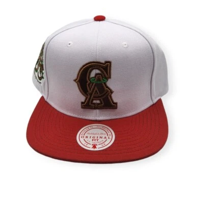 Mitchell & Ness California Angels Hometown Coop White/Red Adjustable Snapback - Image 1 of 4