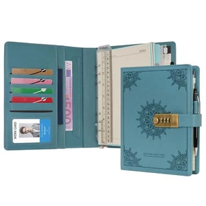 A5 Carnets et journaux avec verrou reliure de notes ligné de planification po... - Photo 1/7