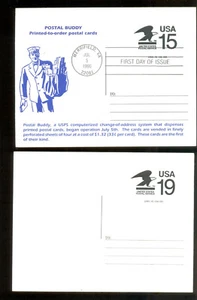 USA Postal Buddy experimental cards - Picture 1 of 2