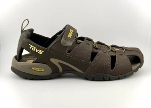 Teva Mens Dozer 4154 Brown Hiking Sport Fisherman Sandals Sz 9 Shocpad - Picture 1 of 6