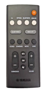 YAMAHA SR-C20 SOUNDBAR REMOTE VDQ7610 REMOTE BLACK GENUINE *S76* - Picture 1 of 1